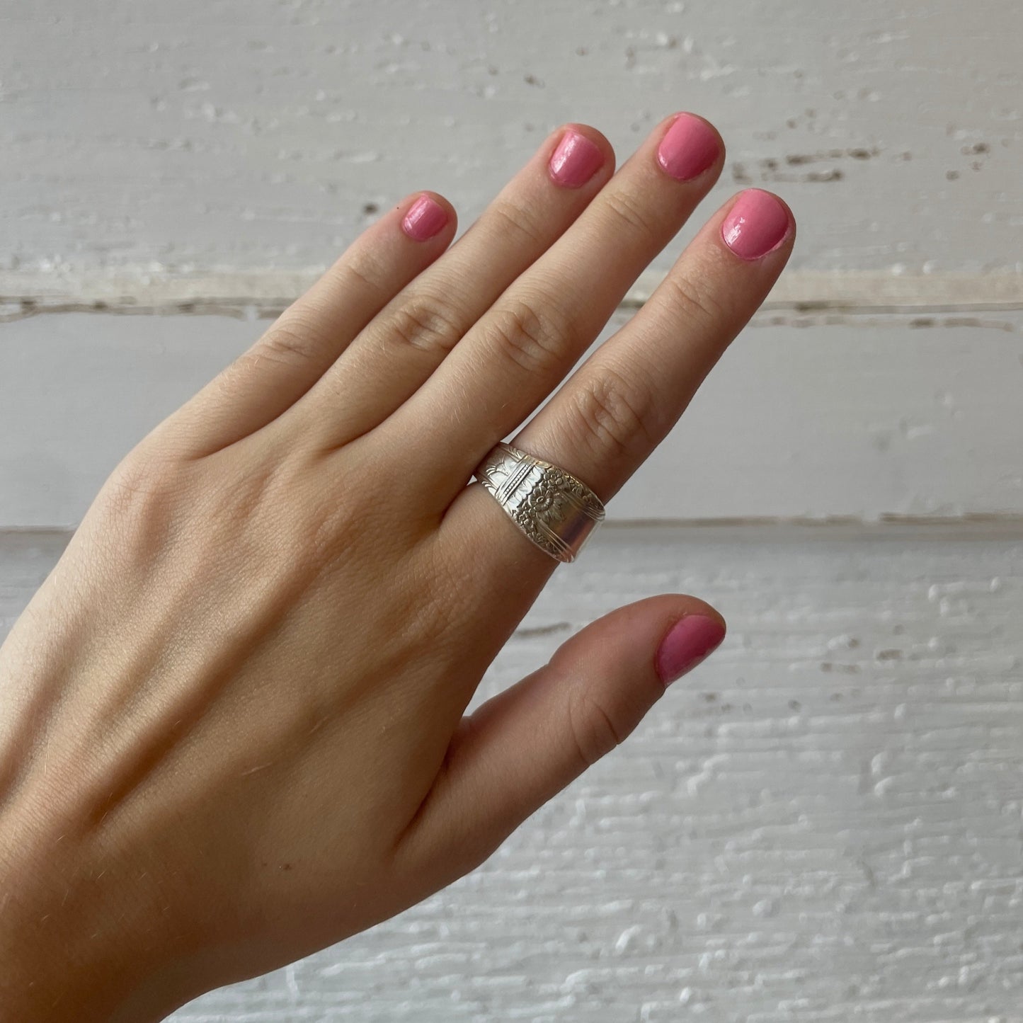 Size 7.5 Silver Plated Ring