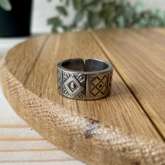 Size 7.5 Stainless Steel Ring