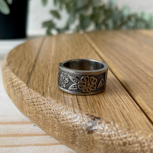Size 7.5 Stainless Steel Ring