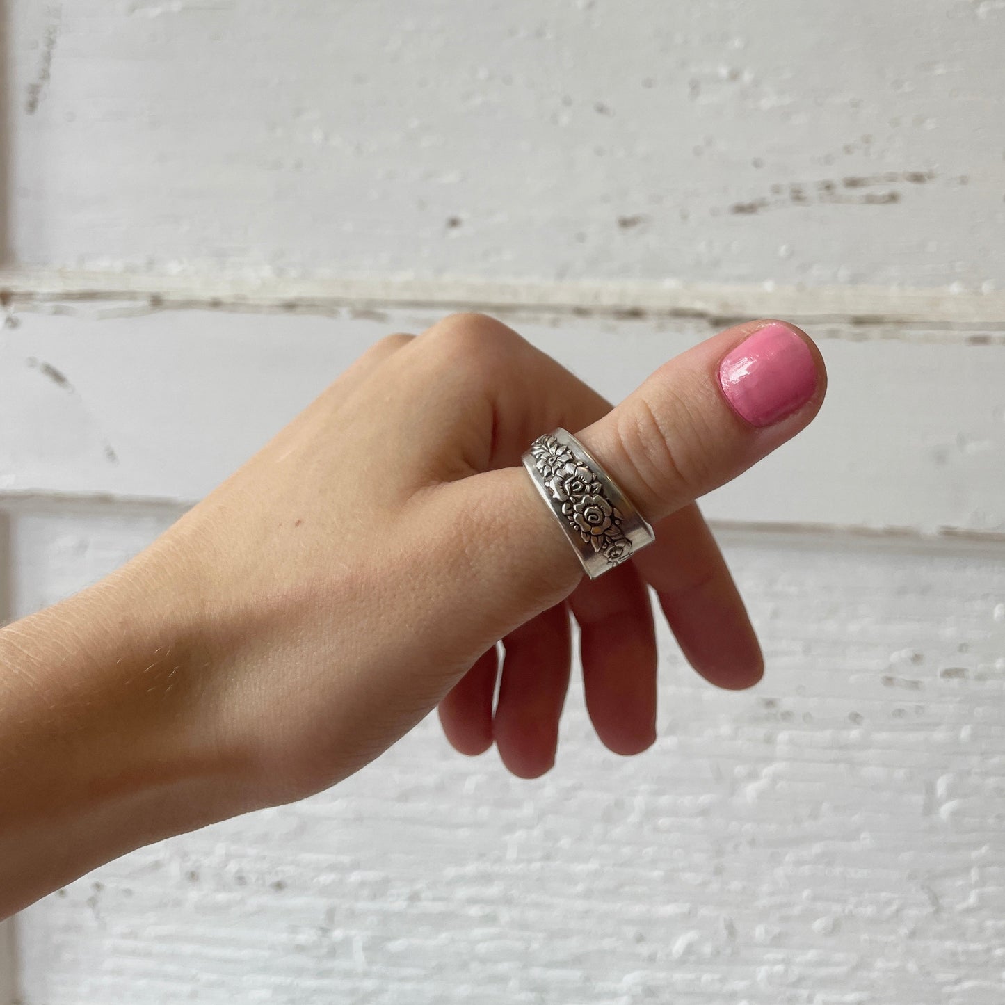 Size 7.5 Silver Plated Ring