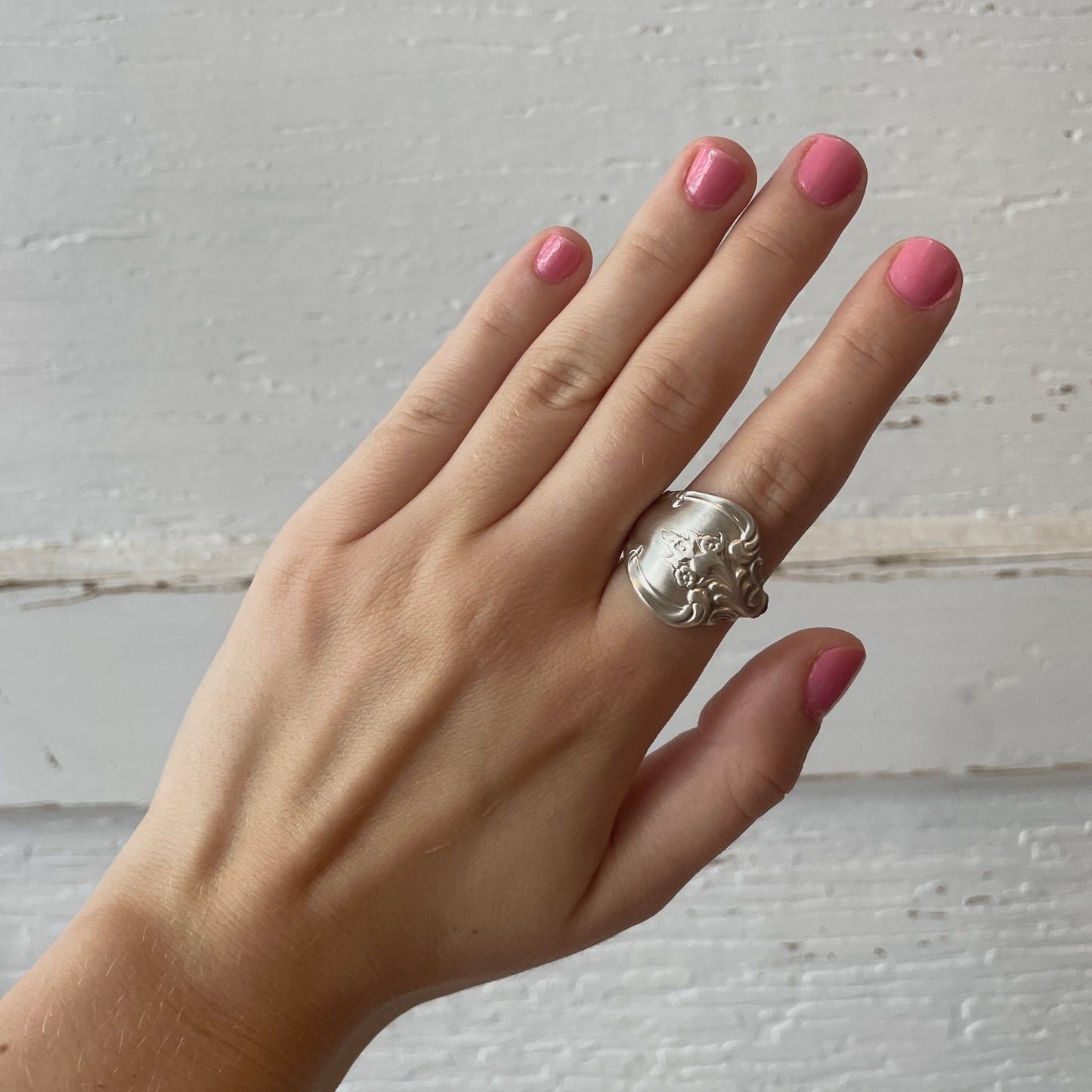 Size 8 Silver Plated Ring