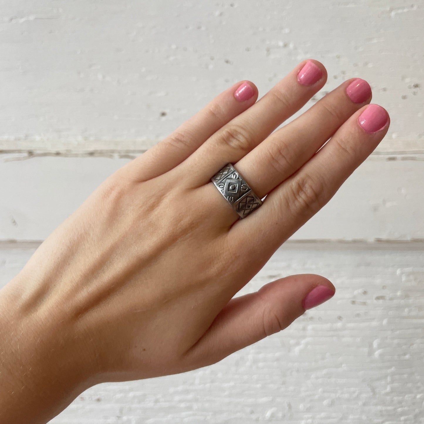 Size 7.5 Stainless Steel Ring