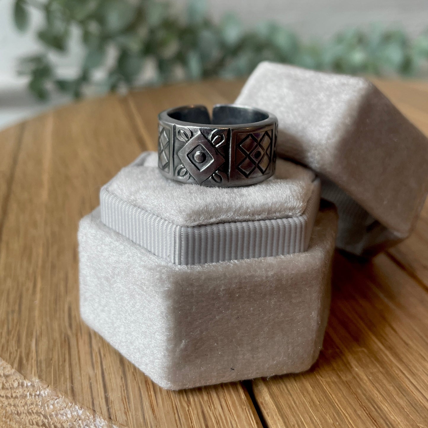 Size 7.5 Stainless Steel Ring