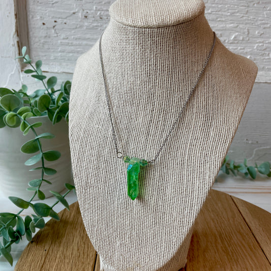 Light Green Quartz Necklace