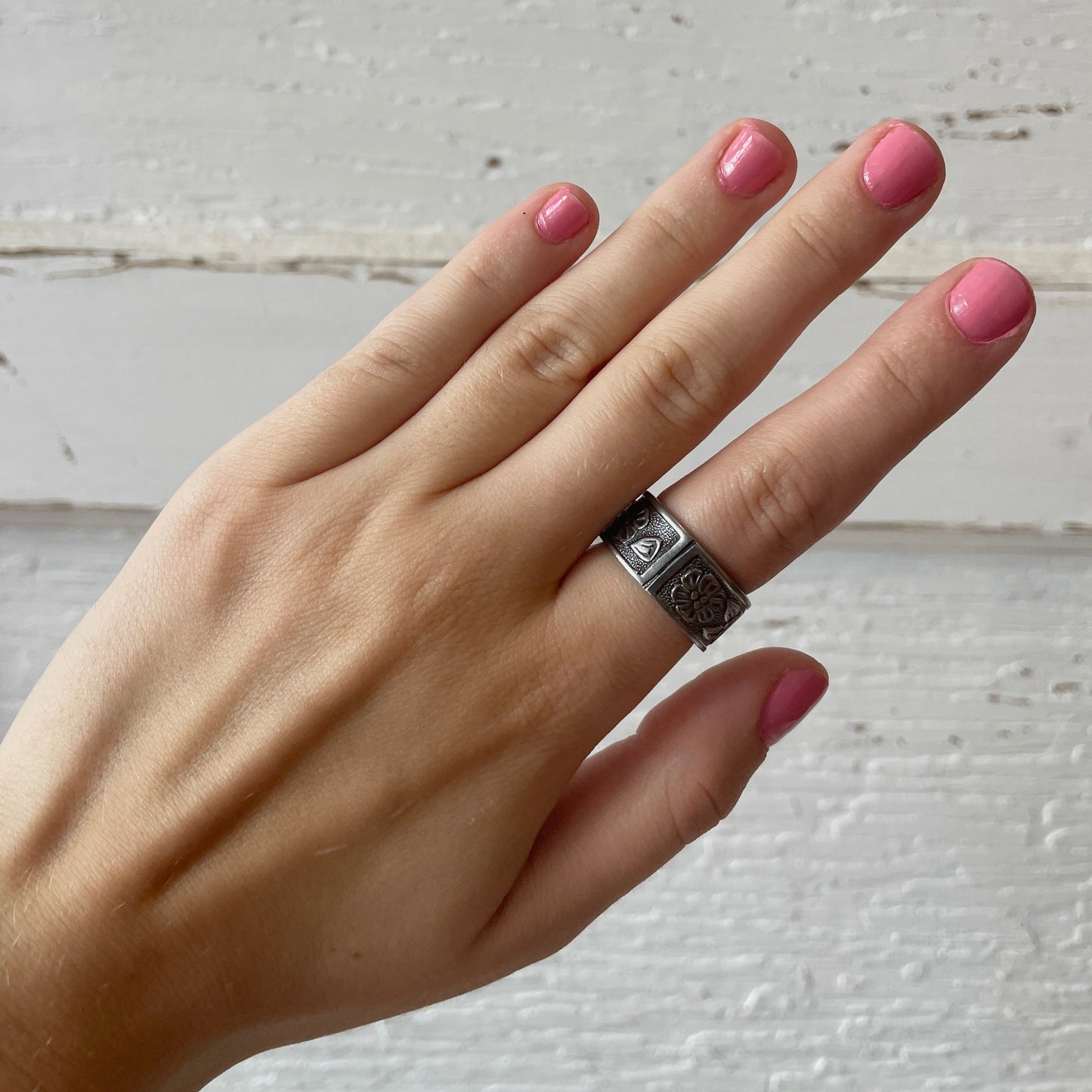 Size 7.5 Stainless Steel Ring